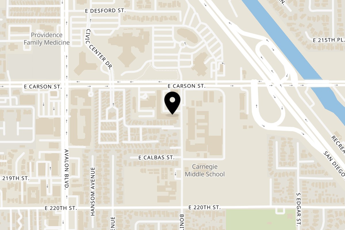 Map showing the location of Poke Etc on 860 Carson St #120 in Carson